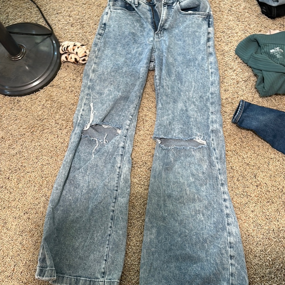 Hollister wide leg jeans